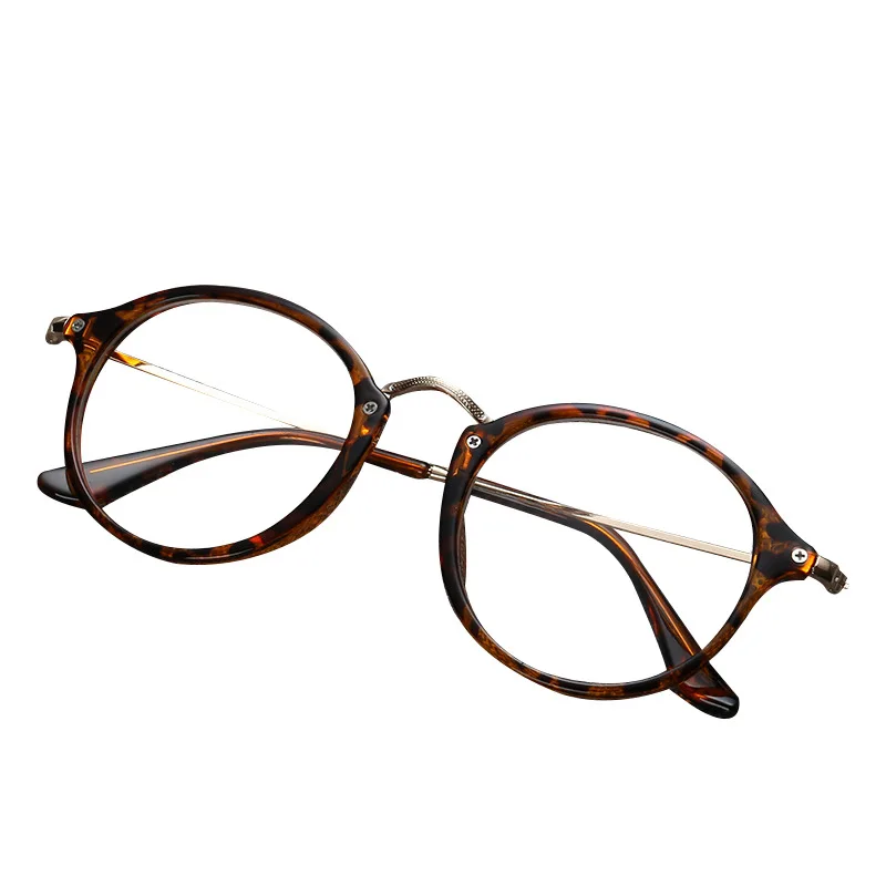 

Votange flat glasses women men Literary metal large frame decoration computer eyeglasses gaming eyewear Goggles E015