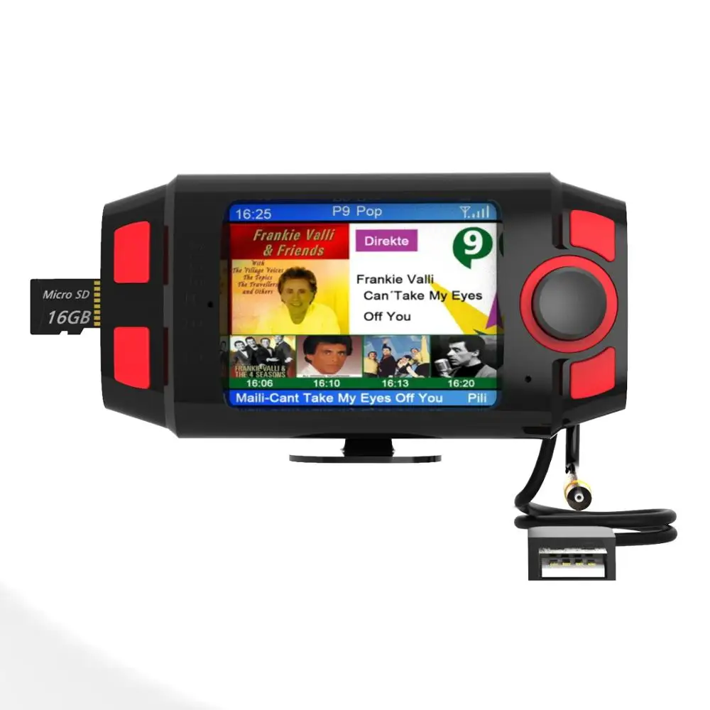Мини FM-передатчик DAB/DAB + радиоприемник Bluetooth MP3-плеер цветной ЖК-экран музыкальный