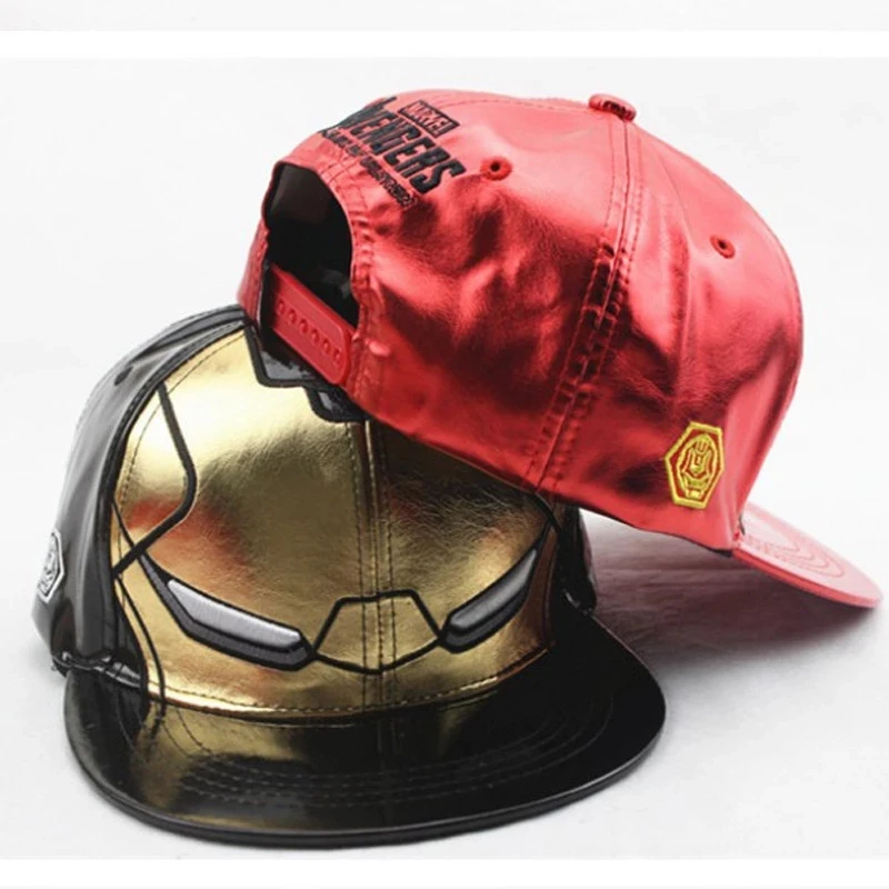 

Disney Cartoon Marvel Ironman Print Kids Hat Boy Girl Hip Hop Baseball Caps Children Super Heros Adjustable Baby Caps 2-8Y