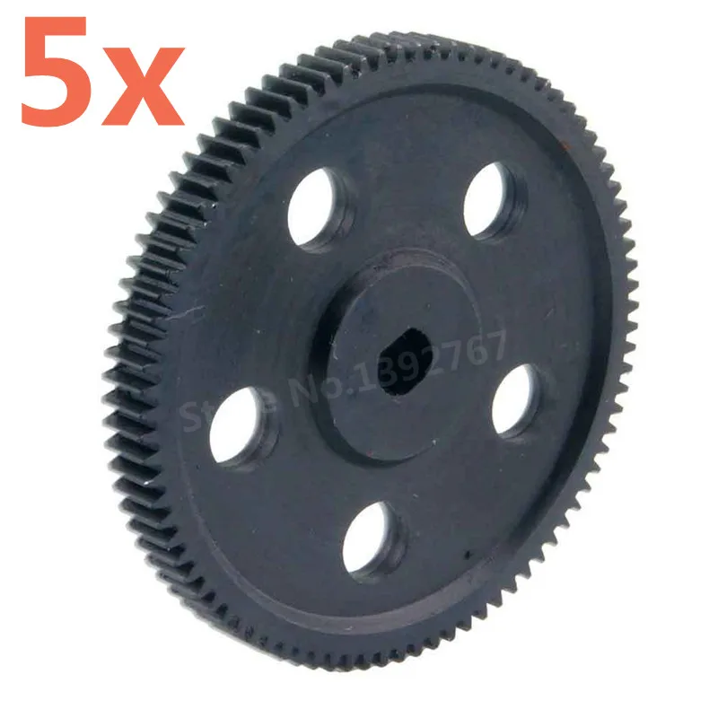 

5Pcs RC HSP Upgrade Parts For 1/10 Scale Models RC Car Rgt E86100 180024 Metal Gear Reduce (87T) For Rock Crawler Truck 94180