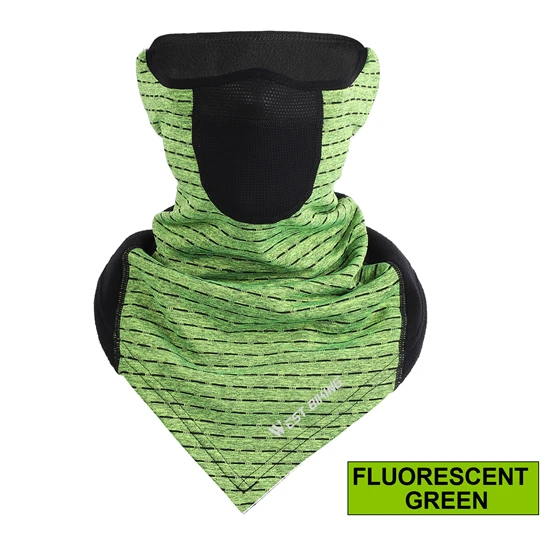 Triange Vent Green WEST BIKING, ветрозащитная велосипедная маска, теплый шарф, Балаклава, бархатная велосипедная маска для лица, для альпинизма, катания на лыжах, рыбалки, Зимняя Маска для лица - Цвет: Triange Vent Green