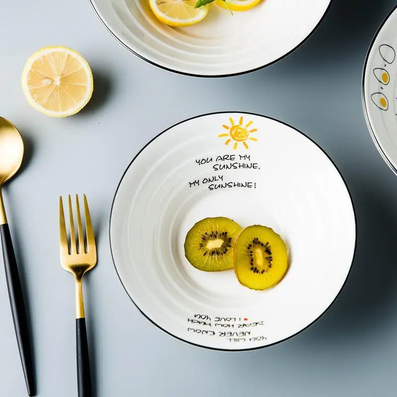 

Mutfak Malzemeleri Keuken Accesoires Porcelain Plate Vajilla Cuenco Dinnerware Kitchen Dining Bar Ceramica Soup Ceramic Bowl