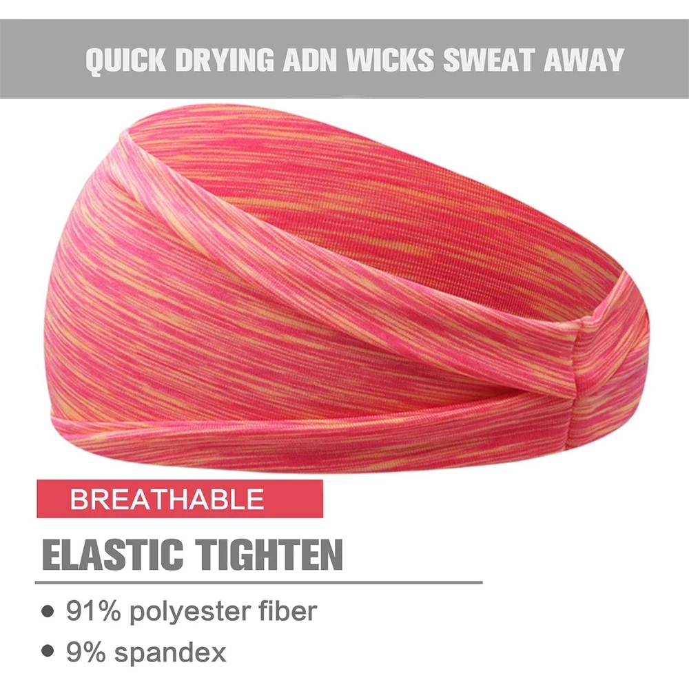 

11Colors Absorbing Sweat Hair Bands Men Women Elastic Yoga Running Headbands Headwrap Sports Headwear Accessories -40