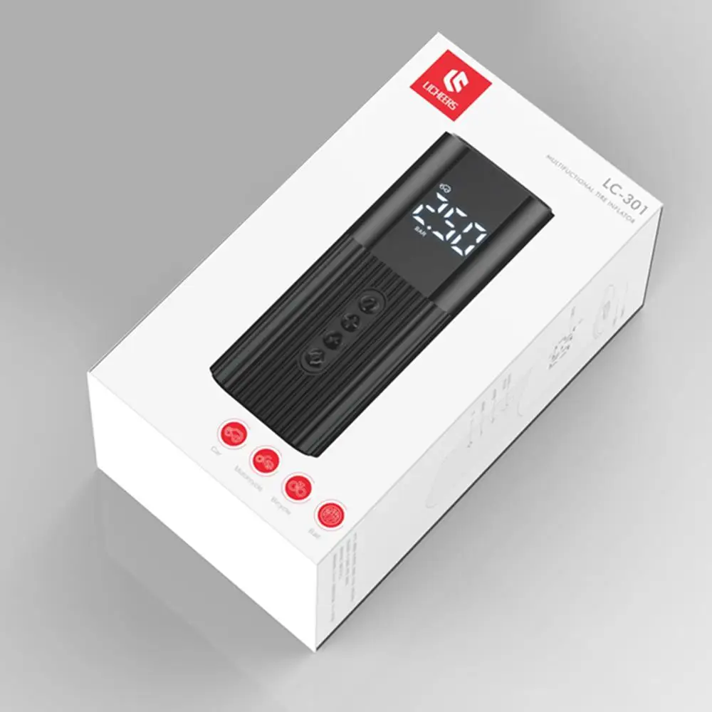 

Multi-Purpose Tire Inflator Digital Mini Compressor Vehicles Air Pump Portable 71PSI Portable Compressor