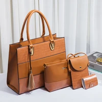 2021 new womens top handle bags large capacity ladies business office bag pu leather alligator pattern retro female handbags
