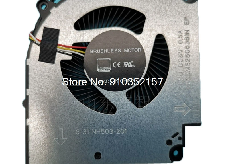 4-контактный вентилятор ЦП для ноутбука CLEVO NH50 NH50RC NH57RC NH50ED NH50RD NH57ED NH57RD 6-31-NH503-201 DC 5V 0,5 A