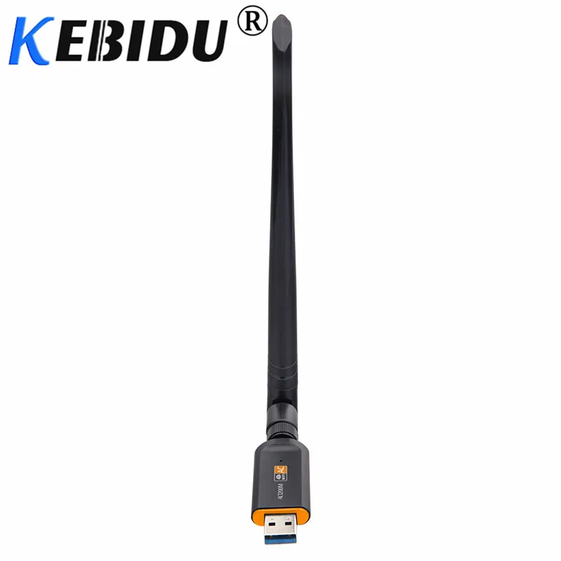 Kebidu 1200 Мбит/с приемник сетевой карты USB 3,0 с антенной беспроводной Wifi адаптер двухдиапазонный для настольного ноутбука 802.11ac стандарт