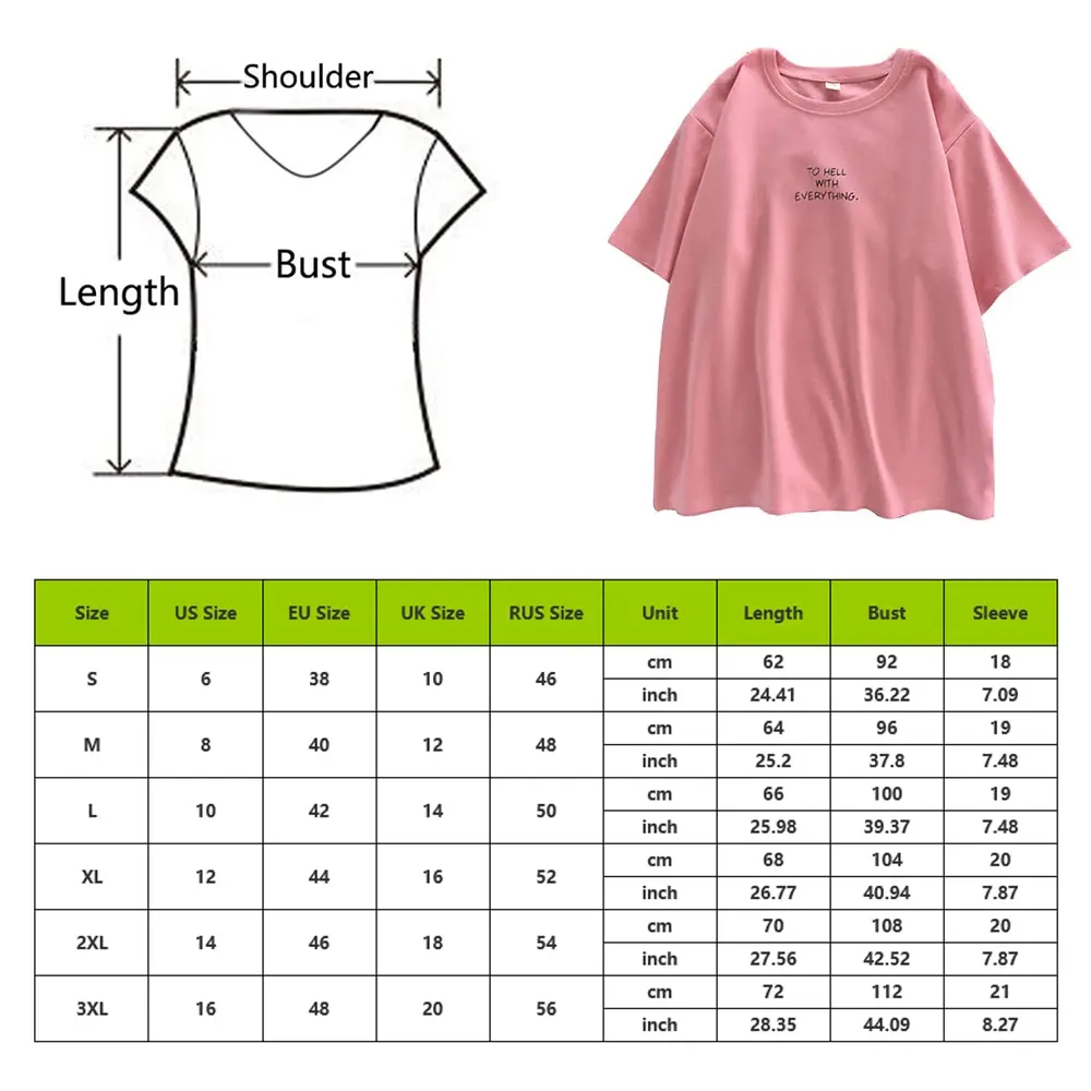

Women Polyester T Shirts Harajuku Letter Print Blouse Mujer Tops Aesthetic Vintage T-shirts Korean Style Oversized Tops