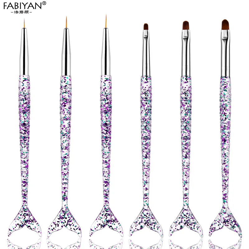 Кисть для наращивания ногтей 3 шт./компл.|Кисти ногтей| |