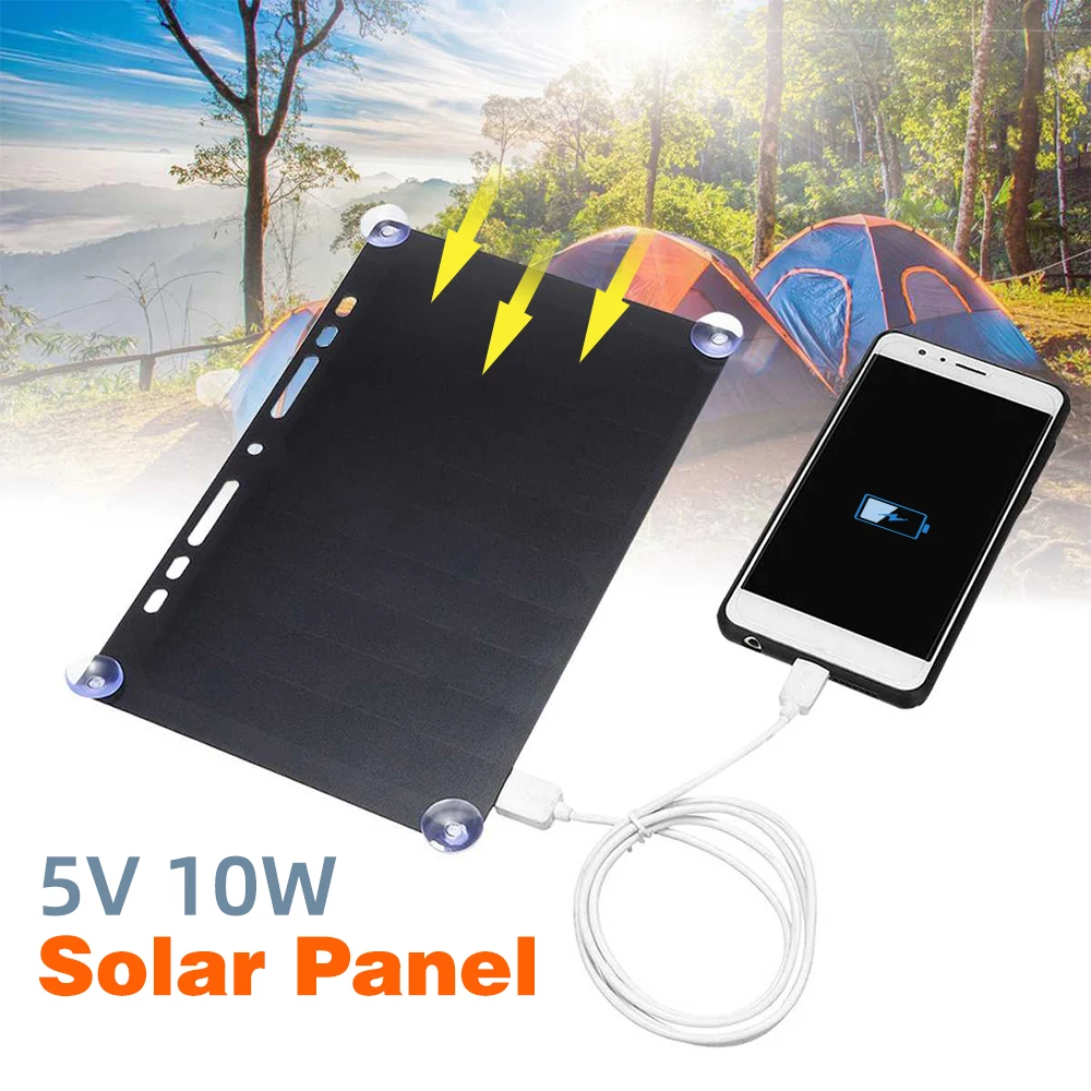 5 в 10 Вт портативная монокристаллическая силиконовая Солнечная зарядная панель