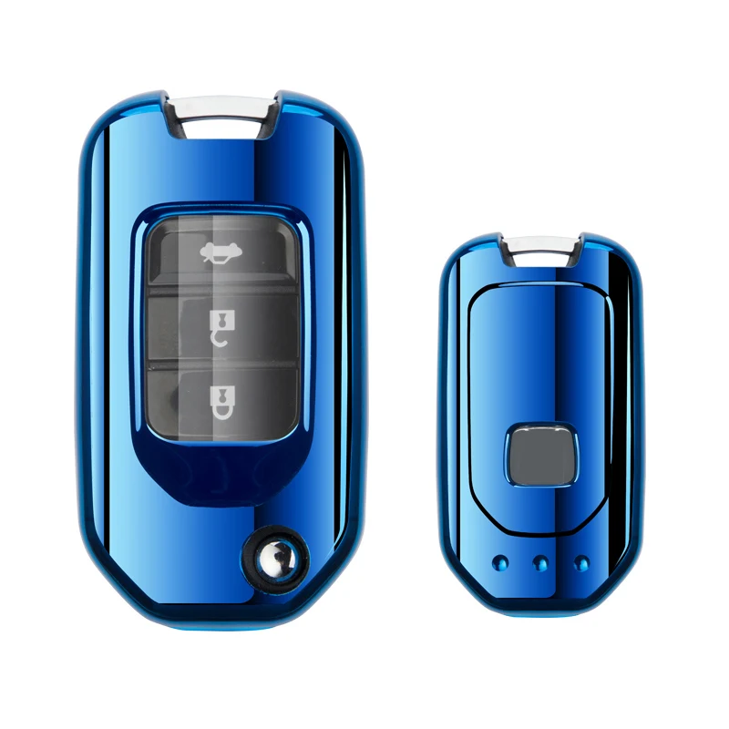 

For Honda Civic CR-V HR-V Accord Jade Crider Odyssey 2015-2018 Colorful Protector Car Remote Key Case Cover Shell