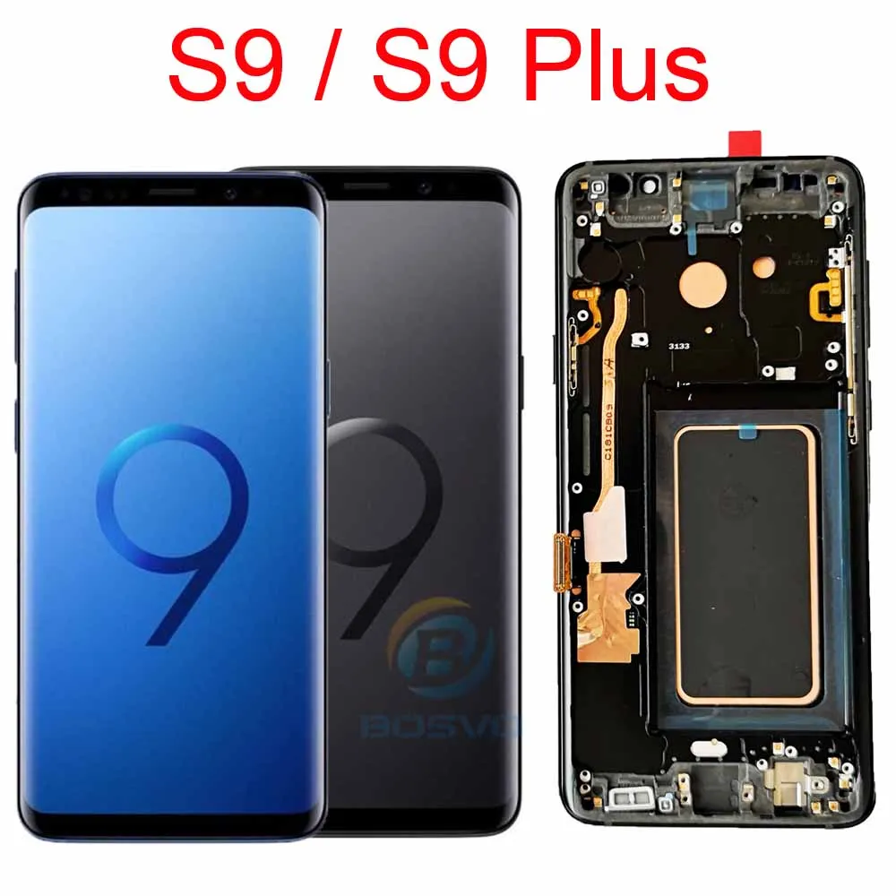 Для samsung S9 G960 ЖК-экран S9 Plus G965 дисплей с сенсорным дигитайзером с рамкой в сборе
