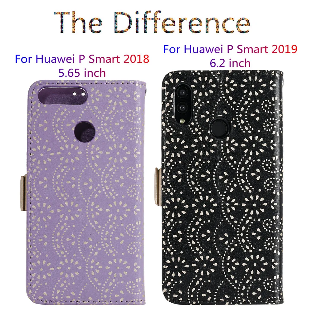 Блестящий кошелек для карт чехол телефона Huawei P Smart 2019 блестящий мягкий из