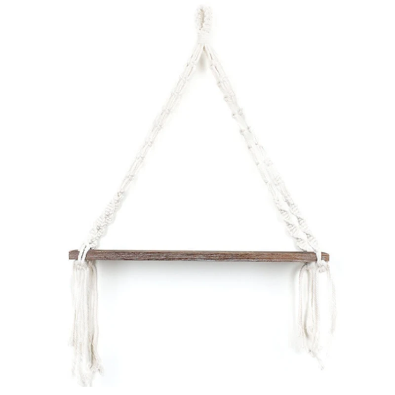 

PPYY-Handmade Cotton Tapestry, Tassel Decoration Tapestry, Dual-Purpose Shelf, Hotel Bedroom Study Decoration Shelf