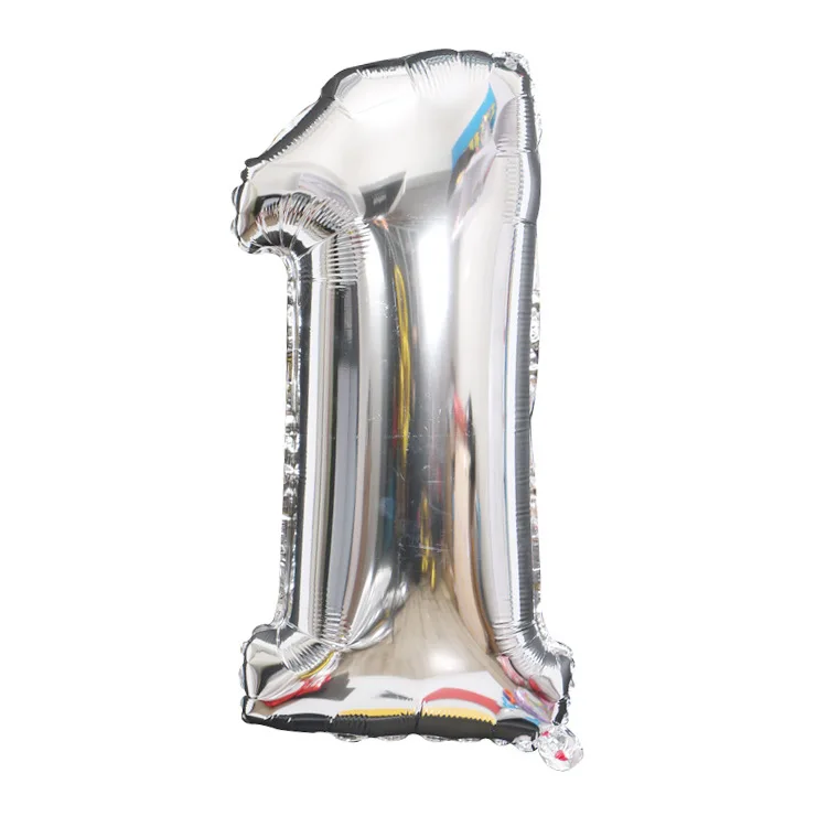

32inch 0-9 Large Helium Digital Air Ballons Foil Children Birthday Party Toys Silver Gold Rose Color Party Kids Cartoon Hat Toys