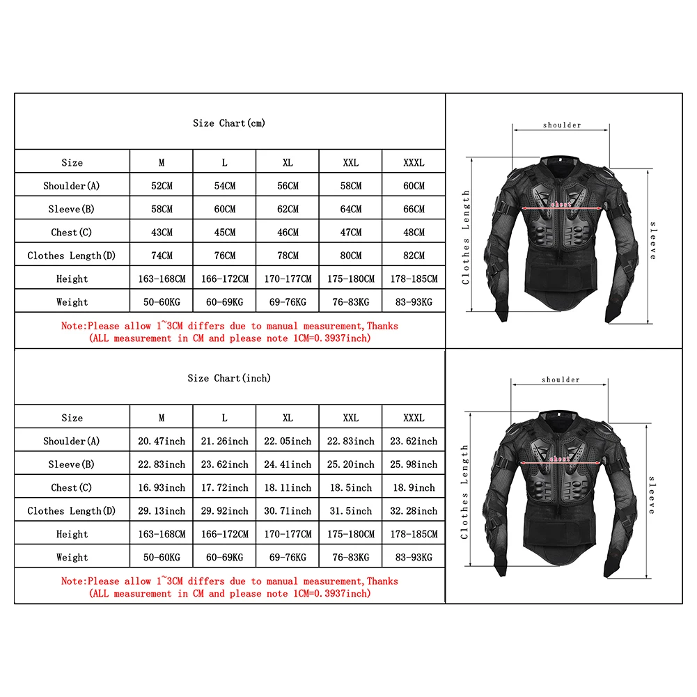 

Pro-Biker Armor Suit Motorcycle Anti-Fall Protective Armor Motorcycling Supplies Motocross Turtle Back Full-protection Jackets
