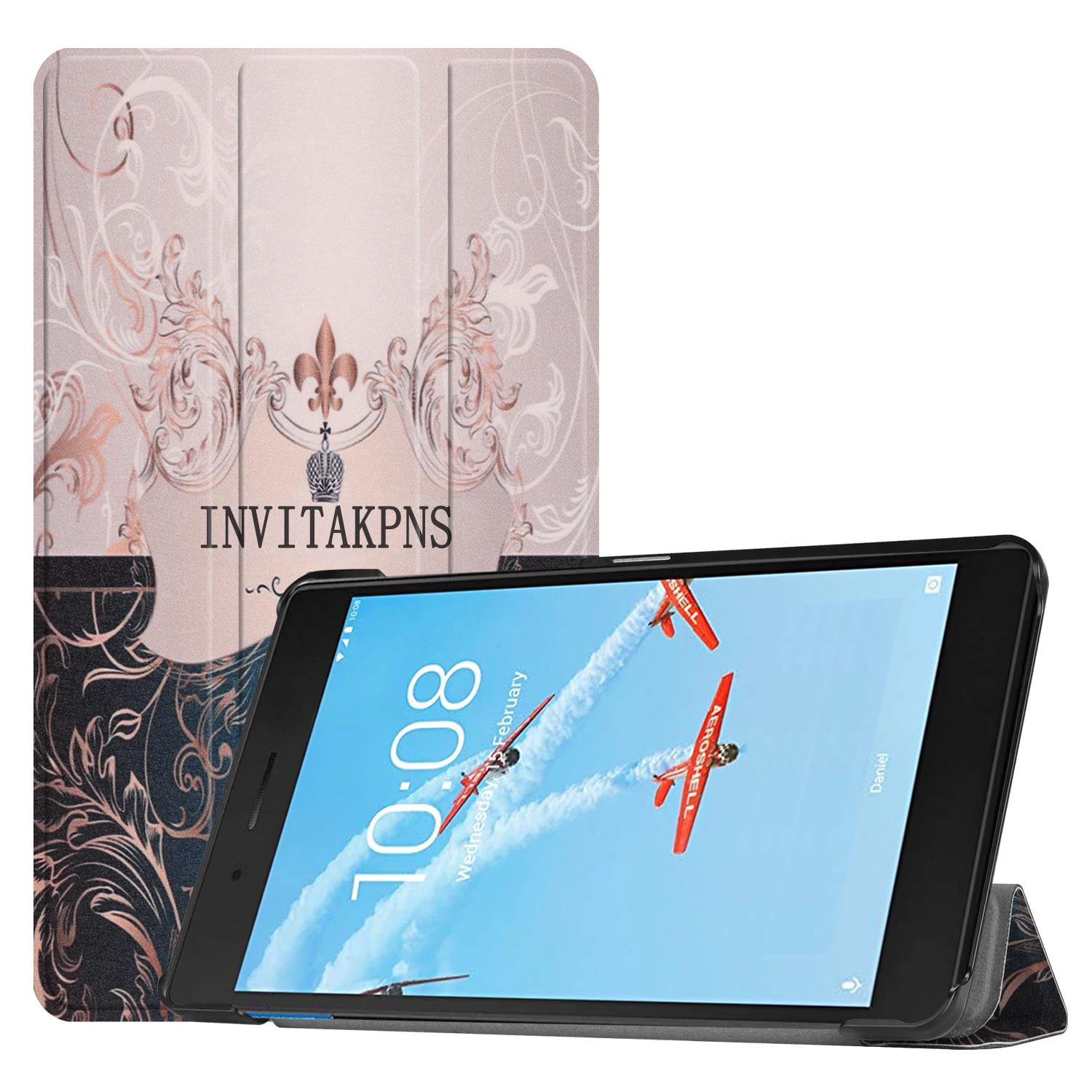 Чехол для Lenovo Tab E7 2018 Ультратонкий чехол с магнитной подставкой в три сложения