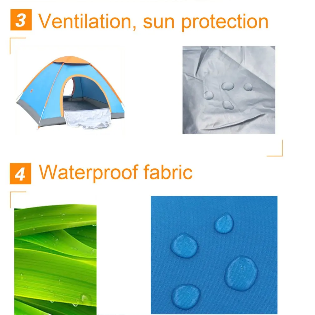 Открытый Ленивый Палатки Портативный 3 4 человек автоматическая палатка быстро