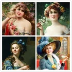 5d алмазная живопись сделай сам, женский домашний Декор, мозаика, вышивка, портрет, цветок, квадратный, Круглый, алмазная Настенная Наклейка