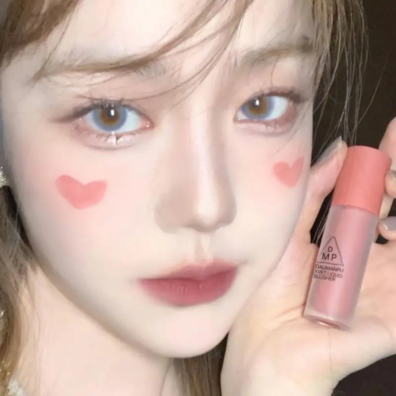 

2021Liquid Blush Rose Cheek Matte Blusher Moisturizing Blush Natural Face Makeup Rouge Eyeshadow Women Cosmetics