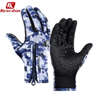 kyncilor winter warm bicycle gloves full finger touch screen bike gloves men women waterproof cycling gloves guantes ciclismo