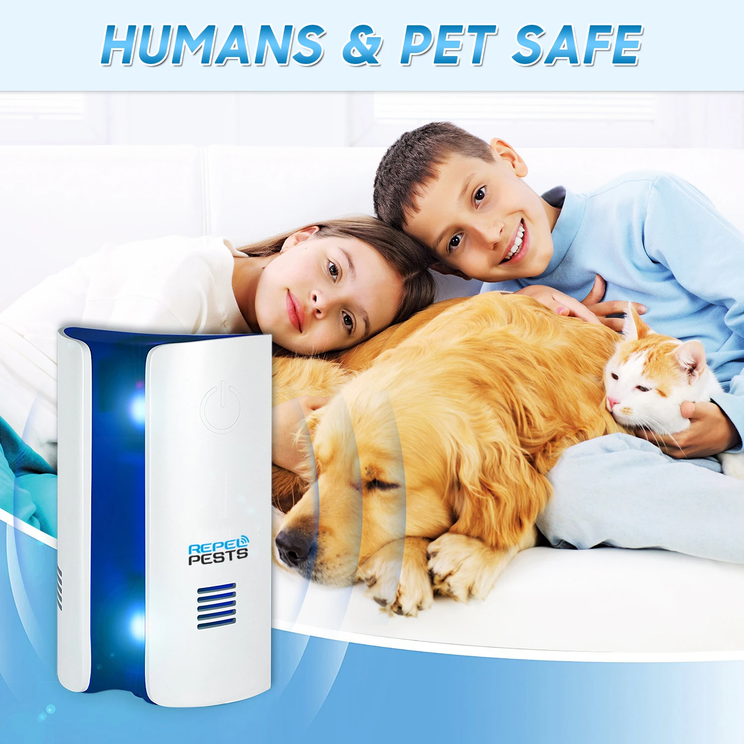 Ультразвуковая электронная мышь Репеллент убийца с преобразованием частоты для