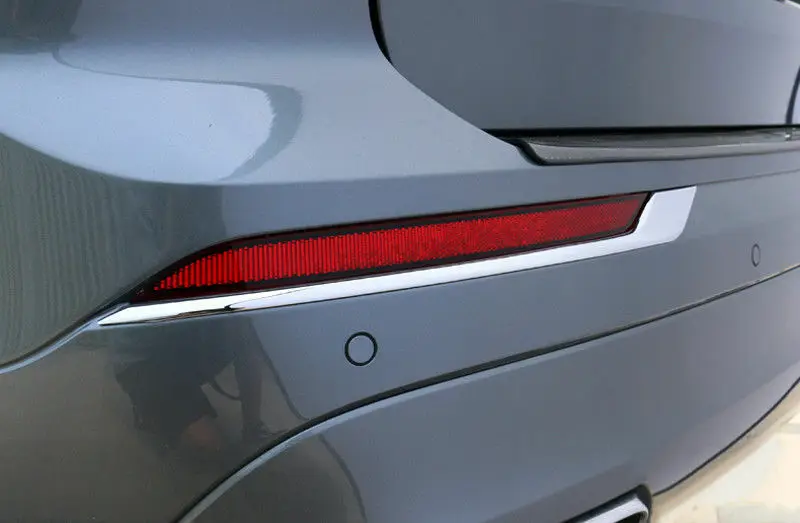 

For Volvo XC60 2018 2019 Chrome Rear Fog Light Lamp Eyelid Cover Trim 2pcs ABS