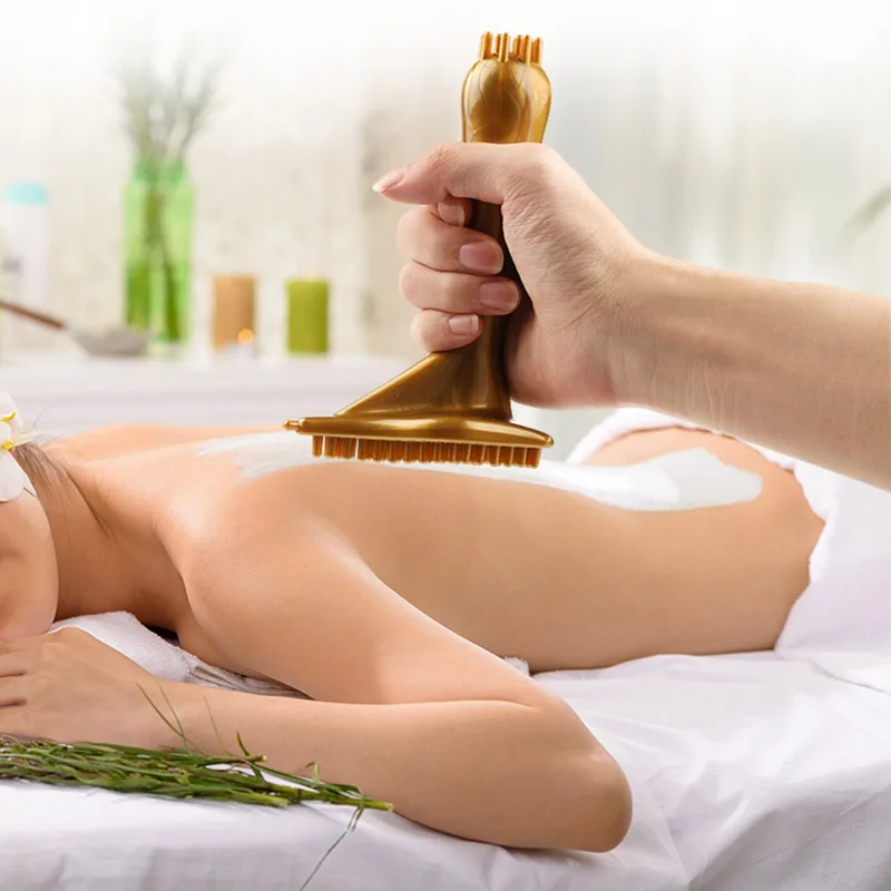 

Body Massage Tool Guasha Brush Body Shiatsu Scraping For Back Legs Arms Waist Dredge The Meridians Beauty Salon Guasha