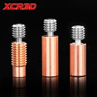 3D-принтер XCR, полностью металлический нагревательный блок V6 из титанового сплава, биметаллический тепловой разрыв, Медная Гладкая Горловина для нити E3D V6 Hotend 1,75 мм