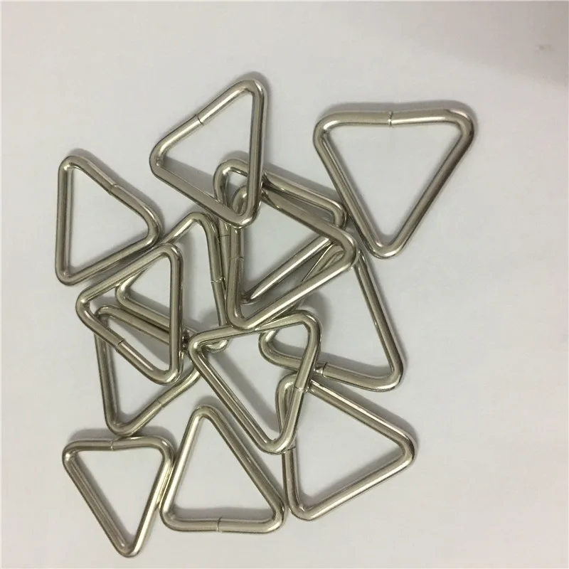10 шт. 20 мм 7/8 &quotв серебристом металлическом треугольнике форма пряжка сумка лямки