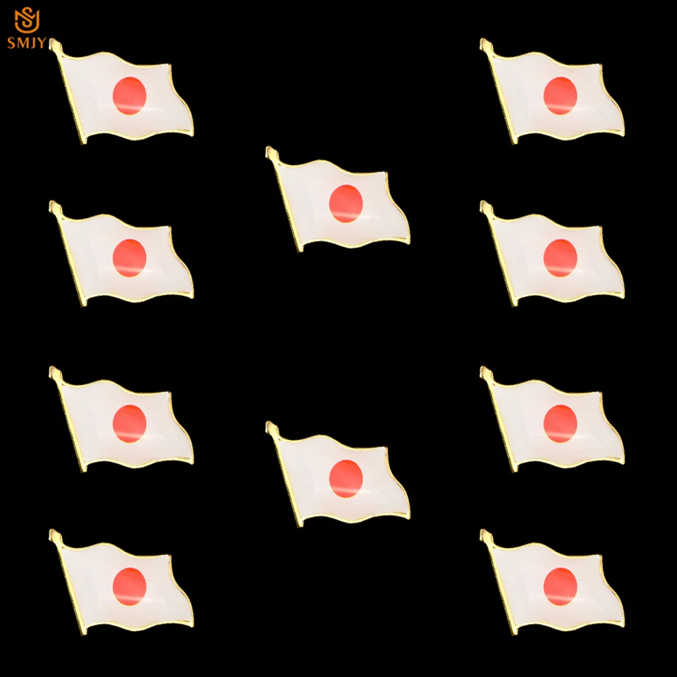 

10 шт. японский крупный патриотический значок для празднования, только значок, связка для костюма, булавка для лацкана, аксессуары для одежды, ювелирные изделия