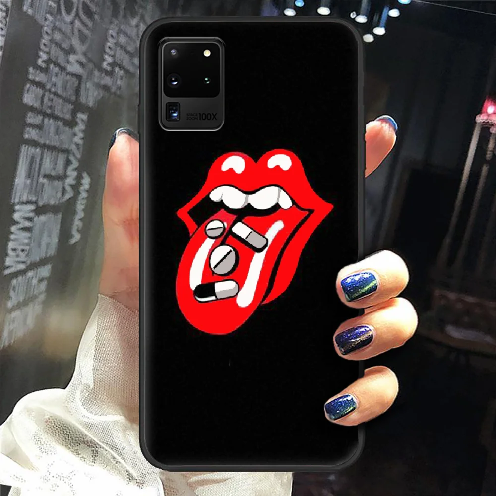 

Rolling Stones Rock Band logo Phone Case Cover Hull For Samsung Galaxy S 6 7 8 9 10 e 20 edge uitra Note 8 9 10 plus black coque