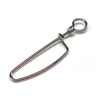 minfishing 100 pcslot stainless steel arc clips pins fishing swivel snap hook connector accessories