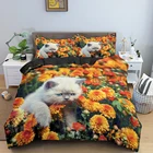 Комплекты постельного белья для детей, для мальчиков и девочек, с принтом животных, пододеяльник, одеяло, пододеяльник, односпальный, Королевский размер