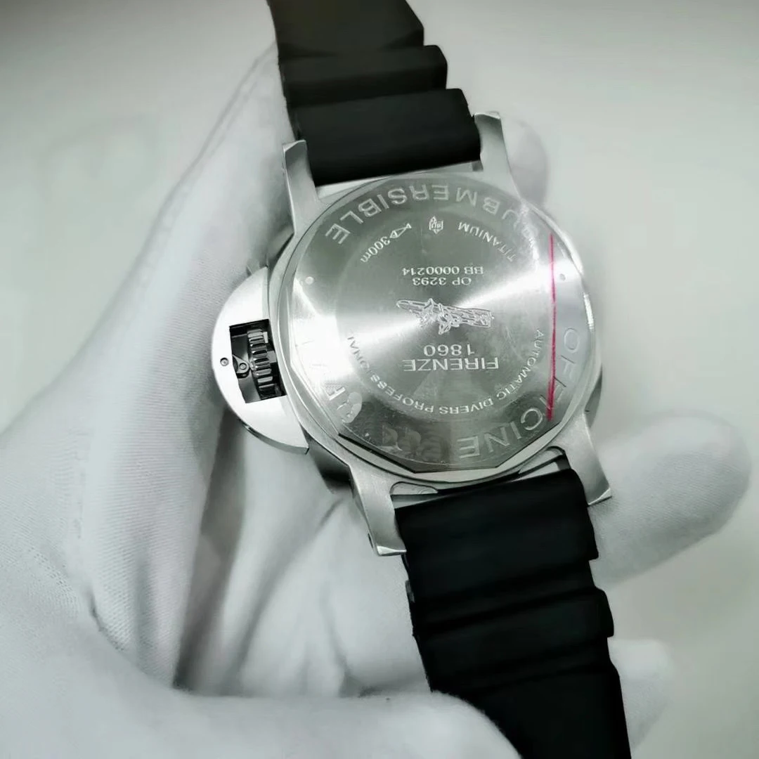 

Luxury Brand Men Automatic Mechanical Carbotech Bezel Black Leather Blue Rubber Stainless Steel 3 Days 1950 Watch Luminous 42mm