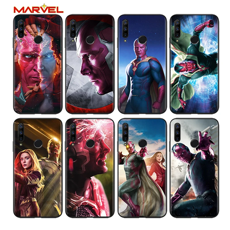 

Vision marvel hero for Huawei Honor 30 20 10 9S 9A 9C 9X 8X MAX 10 9 Lite 8A 7C 7A Pro Silicone Soft Black Phone Case