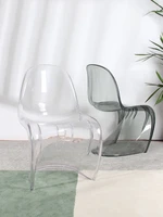 modern simple dining chairs creative crystal design dining room furniture negotiation waiting chair s type acrylic transparent
