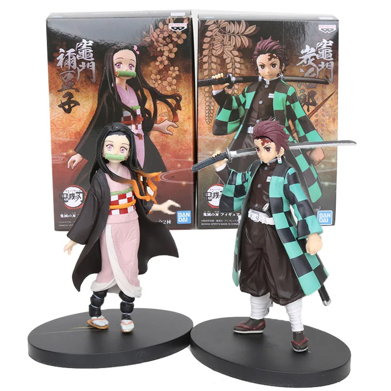 16 см Kamado Tanjirou Kamado Nezuko Фигурка Игрушка Аниме демон убийца Kimetsu no Yaiba ПВХ фигурка модель игрушки