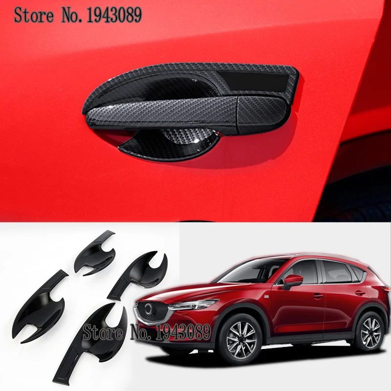 Автомобильная наружная дверная ручка из углеродного волокна защитная накладка