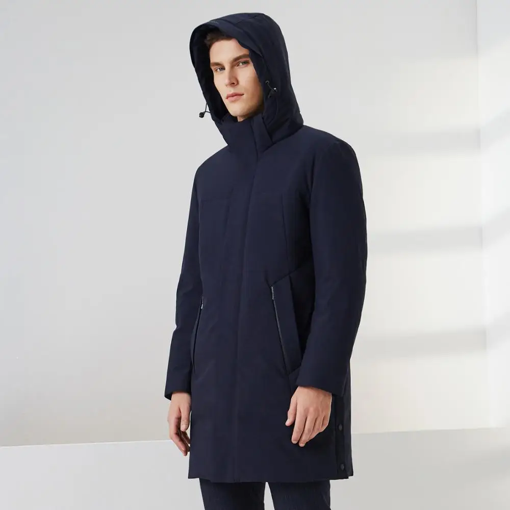 BOSIDENG пуховик мужской новый гусиный пух теплый средней длины повседневный