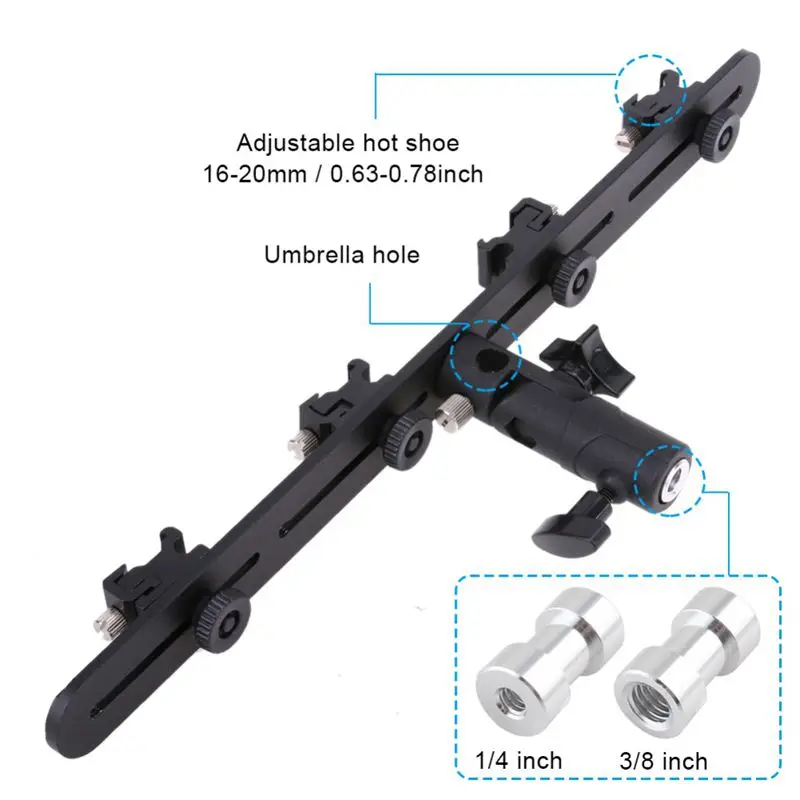 Универсальный четыре вспышки кронштейн горячий башмак скоростной светильник