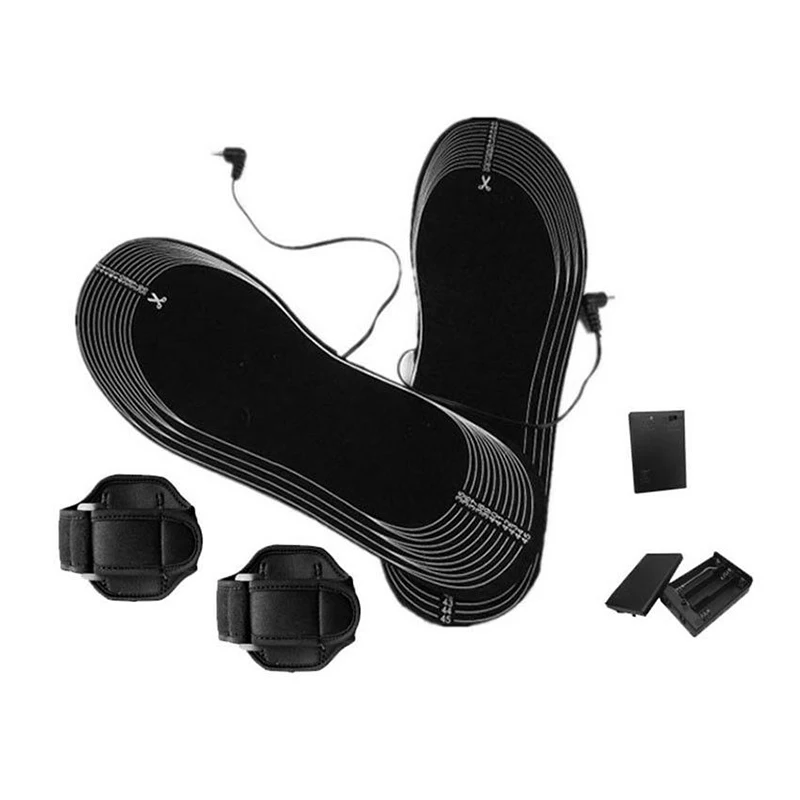 

1 Pair Heated Insole Shoe Boot Foot Warmer Rechargeable Electronic Heater Pad for Winter M2