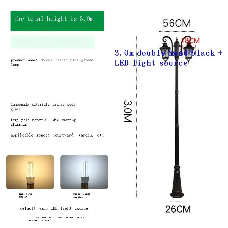 

Eclairage Exterieur Outdoor Lampy Ogrodowe Bouwlamp Streetlight Plaza Lampa Uliczna Lampione LED Off Road Street Light