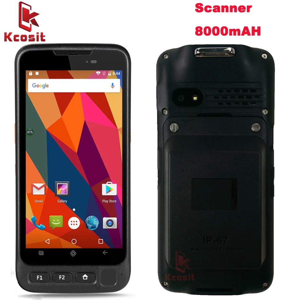 Оригинальный QR 1D 2D лазерный сканер штрих кодов Android Ручной PDA терминал сбора