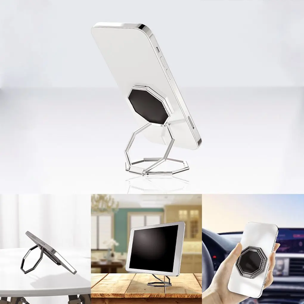 

Portable Multifunctional lift Folding Metal Mobile Phone Holder Bracket Desktop Stand Ring Buckle Retractable Desktop Holder