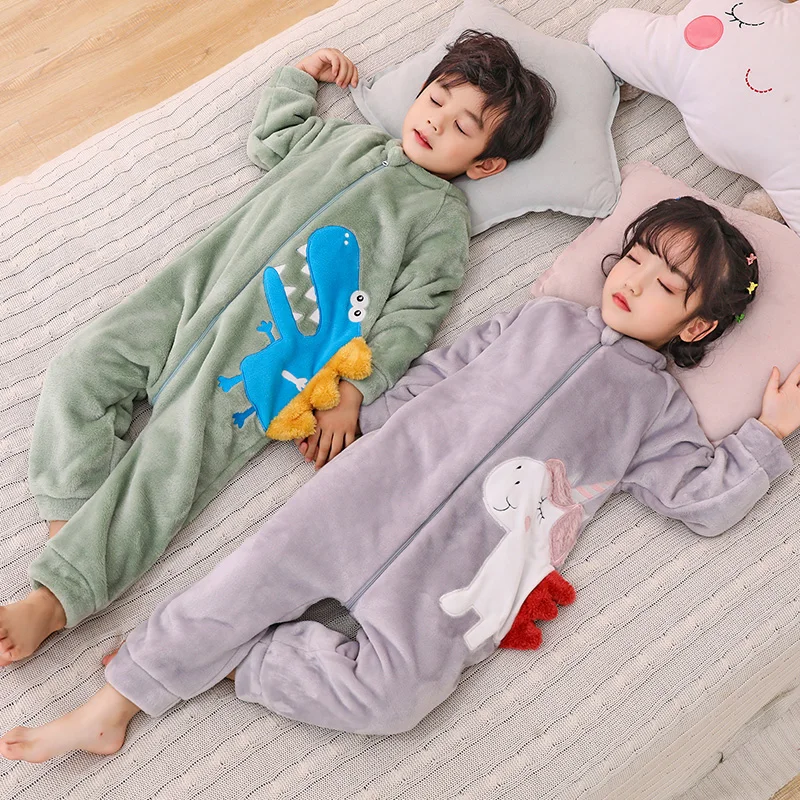 

Winter Baby Sleeping Bag Autumn Thick Flannel Sleepsack Coral Fleece Split Leg Infant Nest Spring Saco Baby Clothes BK50SD