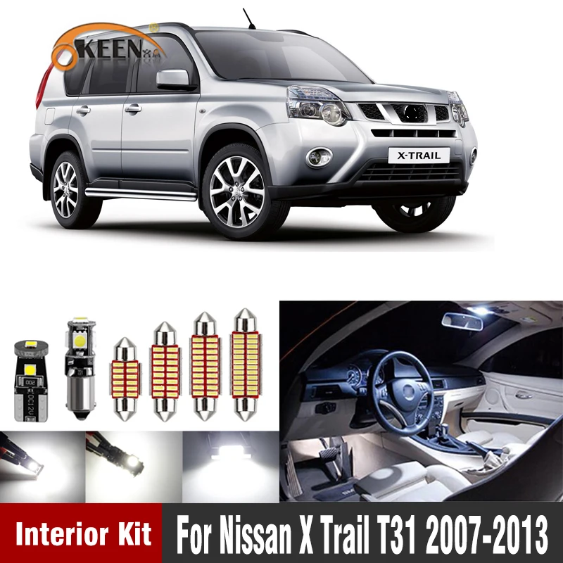 

Комплект светодиодсветильник ламп Canbus для Nissan X Trail T31, 2007, 2008, 2009, 2010, 2011, 2012, 2013, 11 шт.