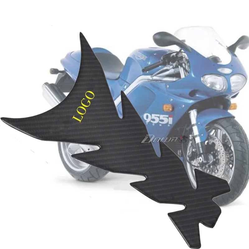 Новый мотоцикл 3D углеродное волокно Танк рыбья кость украшения наклейки