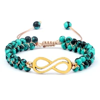 fashion natural beaded bracelet handmade charm adjustable wrap reiki braceletsbangles women men lover pulsera jewelry gifts 4mm