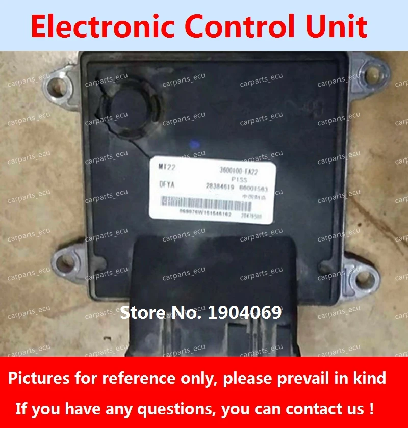 Материнская плата двигателя B6000718 3600100-KA24 28229562 MT22 ECU B6001563 3600100-FA22 28479500 для